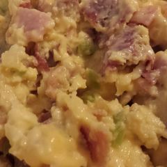 A picture of Elisa's Fast Microwave Scrambled Eggs.