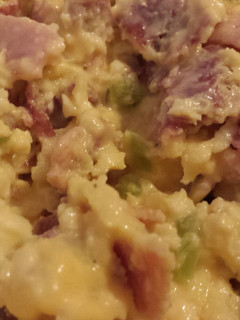 A picture of Elisa's Fast Microwave Scrambled Eggs.