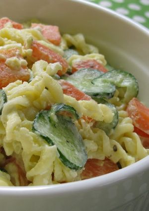 A picture of My Granny's Macaroni Salad.