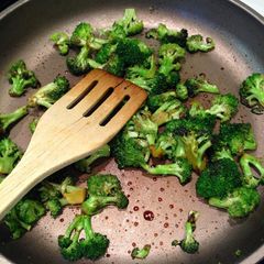 A picture of Stir fried vegetables with a spicy twist.