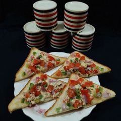 A picture of Vegetable Cheese Toast.