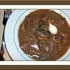 A picture of Beef burgundy for pressure cooker or slow cooker.