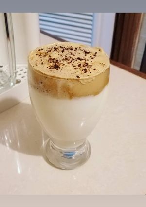 A picture of DALGONA COFFEE 😋. #dalgonacoffee.