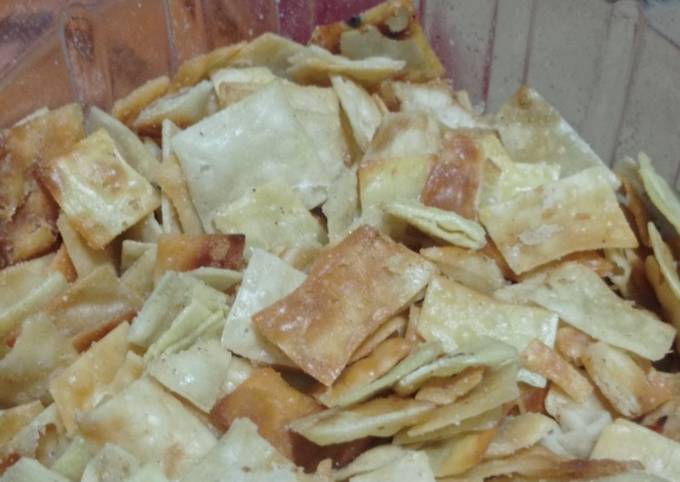 Resep Keripik Kulit Pangsit Keripik Pangsit Oleh Seira Cookpad