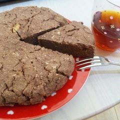 A picture of Chocolate & Banana Okara Cake.