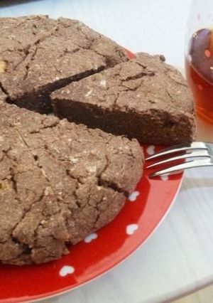 A picture of Chocolate & Banana Okara Cake.