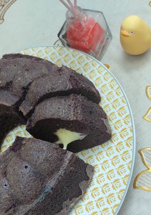 Foto resep Bolu Ketan Hitam Isian Keju Spready
