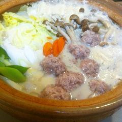 A picture of Easy Soy Milk Hot Pot with Rich Miso Great for Your Skin.
