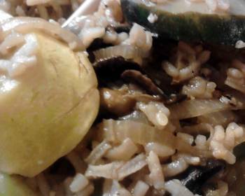 The New Way Prepare Recipe Zucchini Mushroom Rice Skillet Home Style