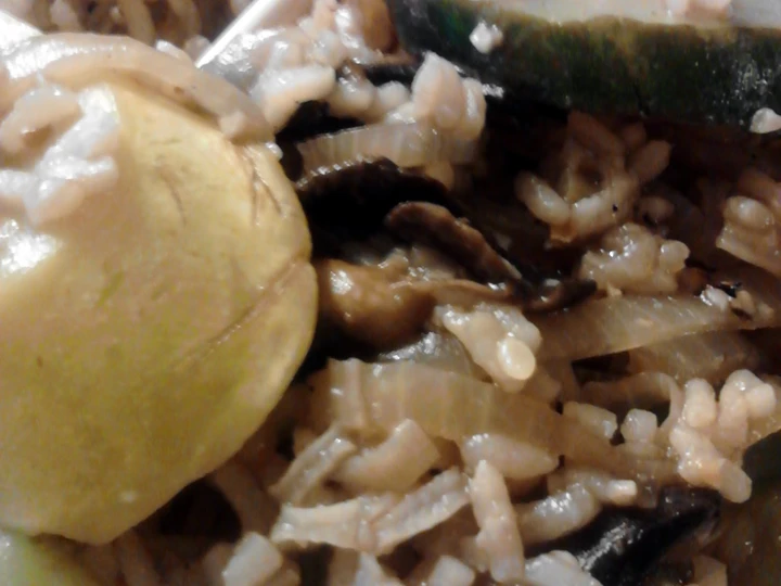 Recipe Zucchini Mushroom Rice Skillet which So Delicious
