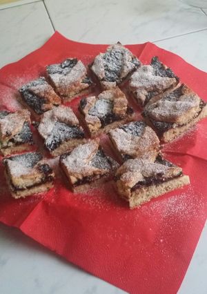 Szilvalekváros-rácsos linzer recept fotója