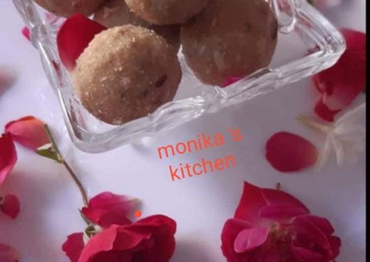 Easiest Way to Make Homemade Dry fruit aata ladoo