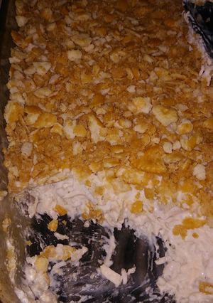 A picture of My Mother in Laws Chicken Casserole.