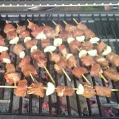 Beef & Garlic Kebabs A picture of Beef & Garlic Kebabs.