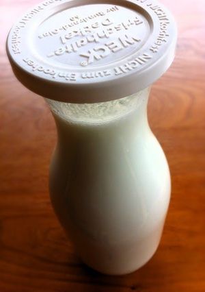 A picture of Lassi from a Curry Restaurant.
