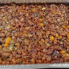 A picture of Lauren's Baked Beans.