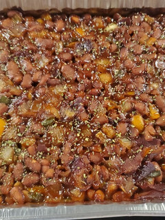 A picture of Lauren's Baked Beans.