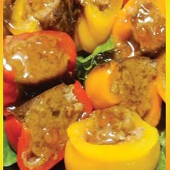 A picture of Delicious Meat-Stuffed Peppers.