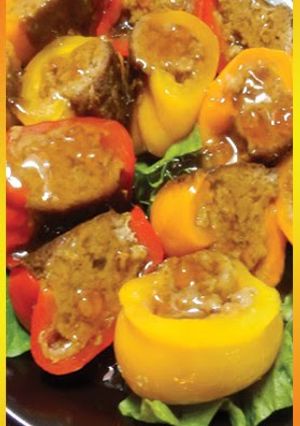 A picture of Delicious Meat-Stuffed Peppers.