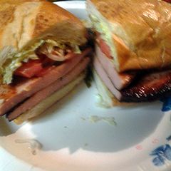 fried bologna sandwiches A picture of fried bologna sandwiches.