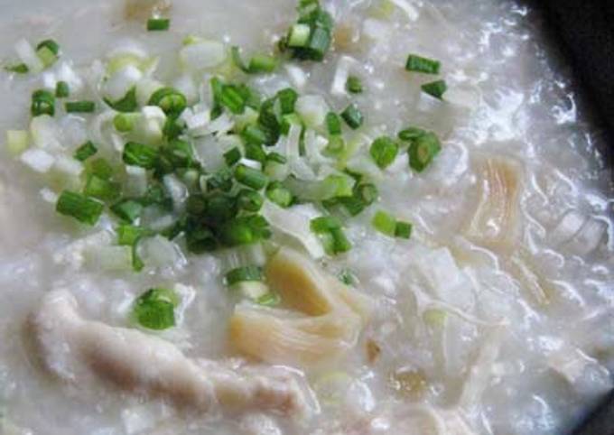 Rich and So Yummy: Chinese Rice Porridge With Scallops and Chicken