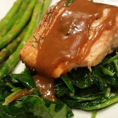 A picture of Bourbon Grilled Salmon.