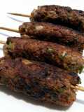 Pan Grilled Lamb Kofta Skewers