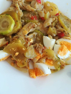 Foto de Legumes salteados com Pescada e Ovo