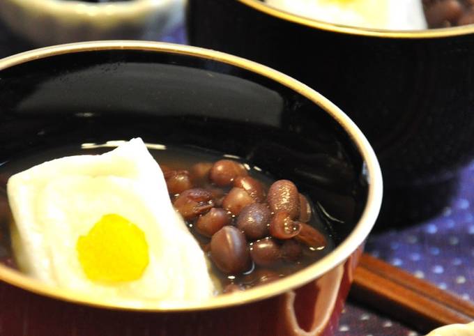 Steps to Prepare Award-winning Country-Style Zenzai (Sweet Red Bean Soup)