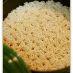 A picture of Macrobiotic Brown Rice Cooked with a Staub Cocotte.