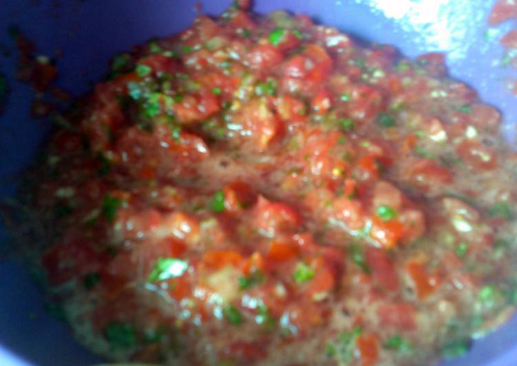 Steps to Prepare 2smile salsa Super Quick Homemade