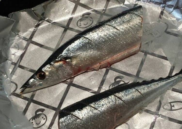Cooked in a Frying Pan! Plump Salt-Grilled Pacific Saury (Sanma)