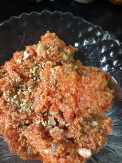 A picture of Dry fruit caroot halwa.