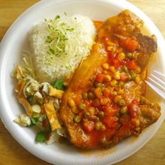 A picture of Garden Pork Chops.