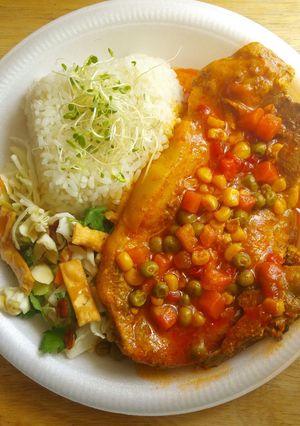 A picture of Garden Pork Chops.