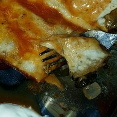 A picture of Black Bean Enchiladas.