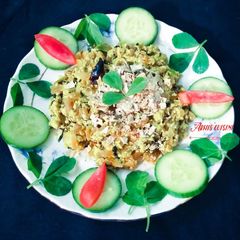 A picture of Methi paneer bhurji.