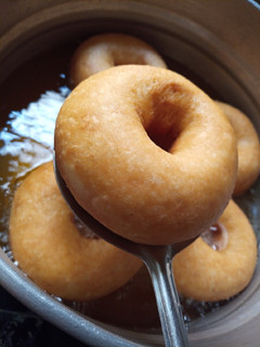 A picture of Nutmeg flavored donuts.