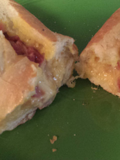 A picture of Bacon, egg and cheese boats.