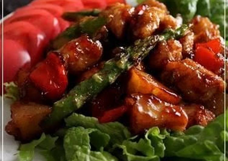 Recipe of Favorite Sweet &amp; Salty Chicken Stir-Fry Using White Chicken Meat