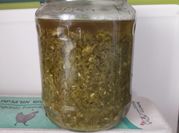 A picture of green chilly chopped