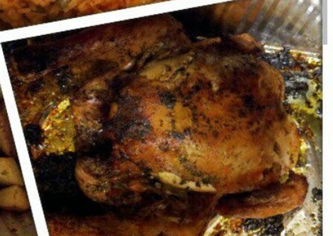 Roasted chicken with broccoli Recipe