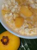 Fragrant Nutmeg Coconut Milk with Popped Rice