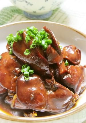 A picture of Gingery Savory-Sweet Chicken Liver.