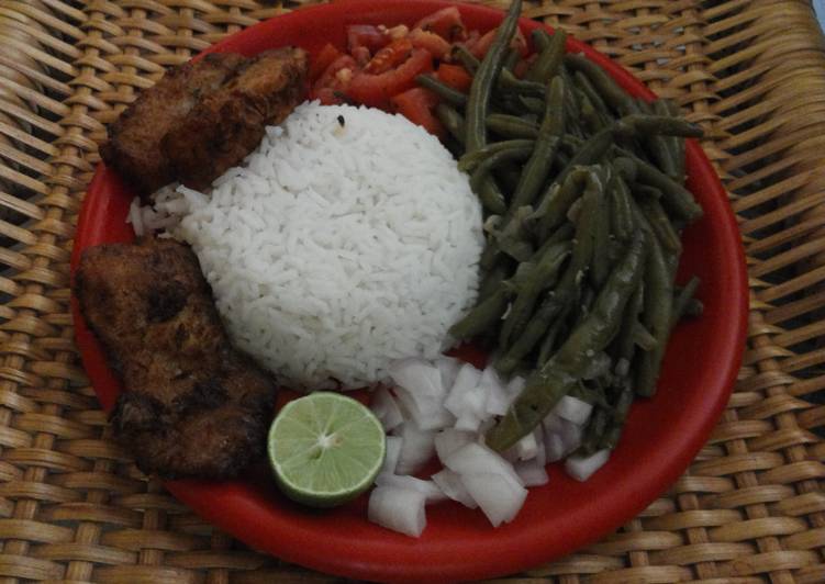 Fried bread fish meal / fish nuggets