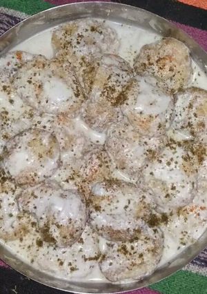 A picture of Dahi Bhale chat.