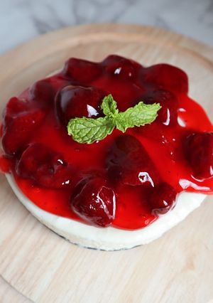 รูปของ Strawberry cheese pie