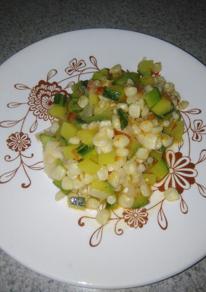 Una foto de Calabaza guisada con elote
