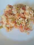 Revoltillo con tomates, pimiento, ajo y cebolla
