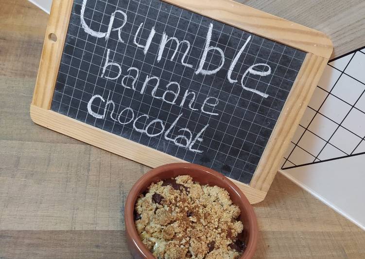 Comment Faire Des Crumble banane chocolat beurre de cacahuète